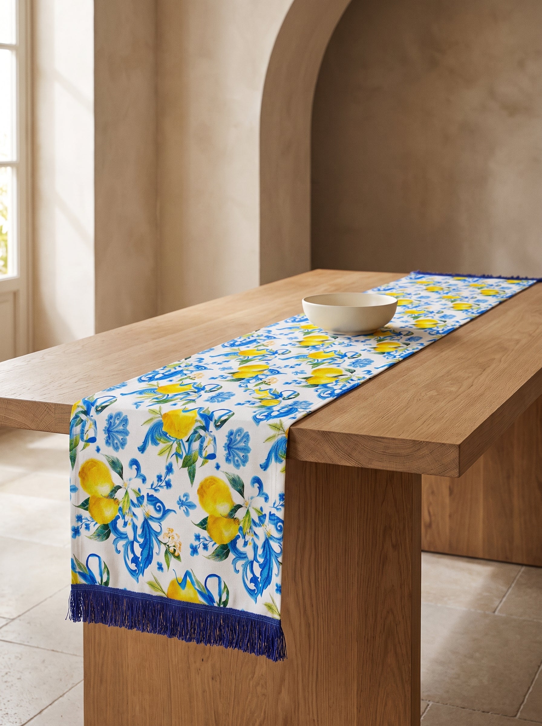 Limoncello Azure Tassel Runner