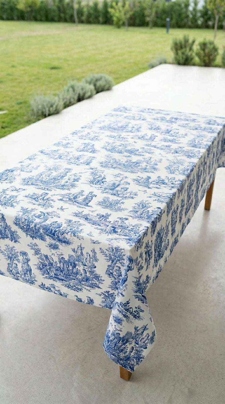 Toile Azure Tablecloth