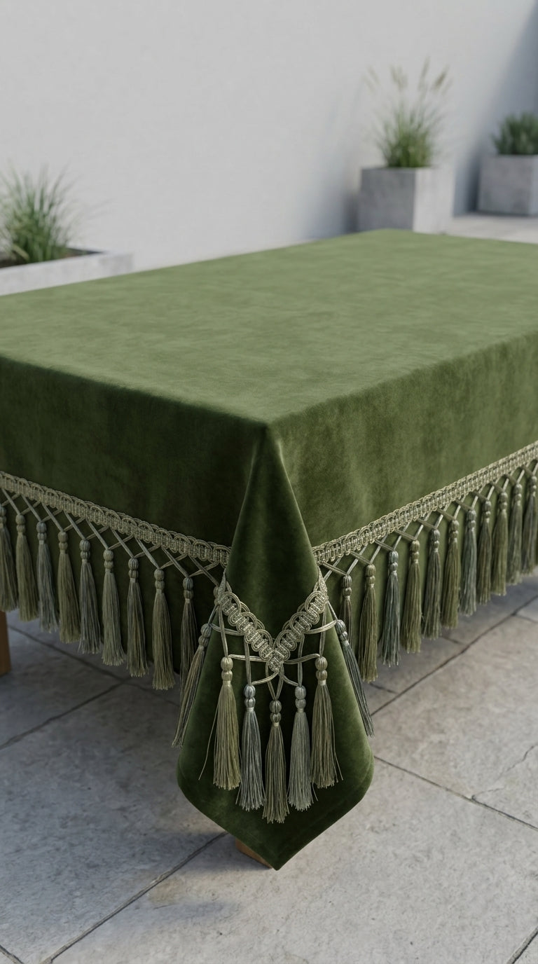 Velora Green Tablecloth