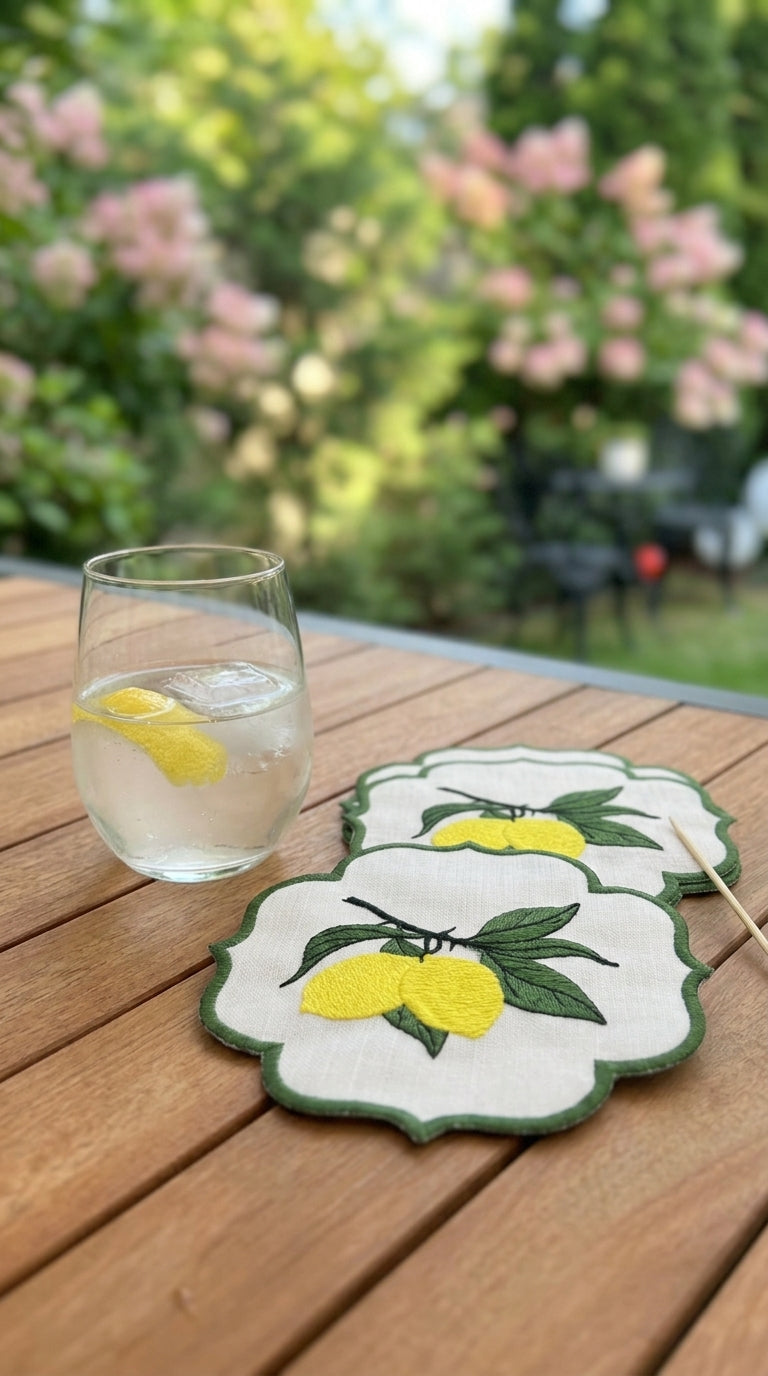 Limonea Embroidered Kokteyl Peçetesi