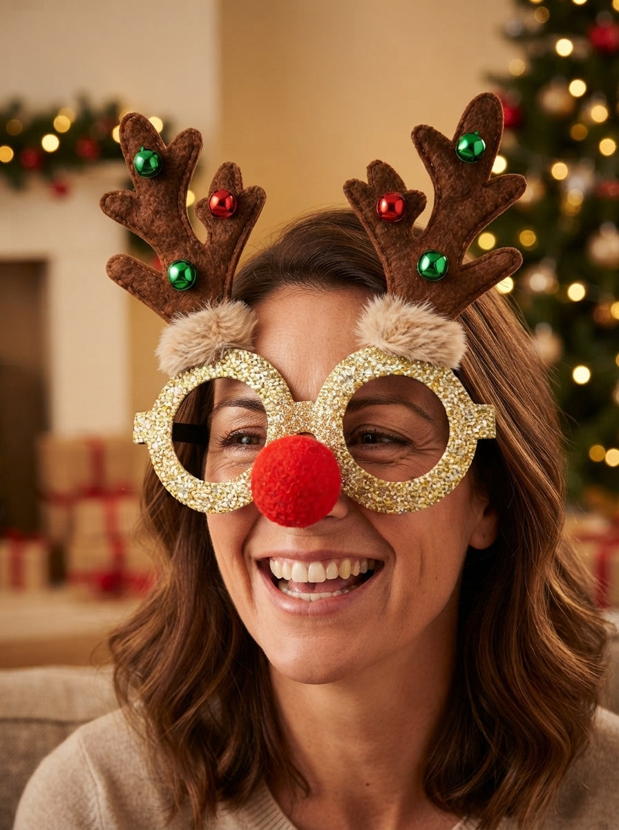 Rudolph Sparkle Christmas Geyik Gözlüğü