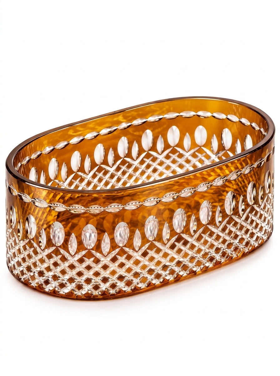 Amber Imperial Oval Kristal Sunumluk
