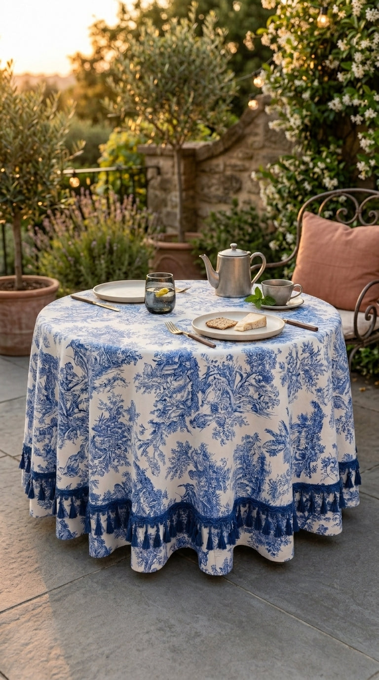 Toile Azure Tablecloth