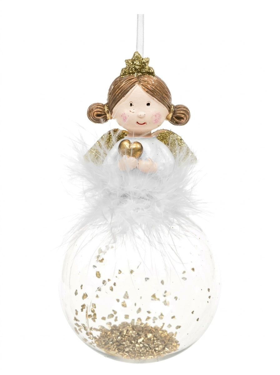 Golden Heart Angel Yılbaşı Ağacı Süsü