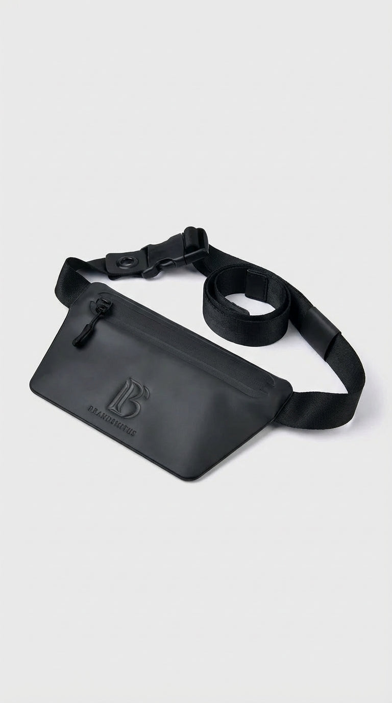 Onyx (Black) Slant Waist Bag