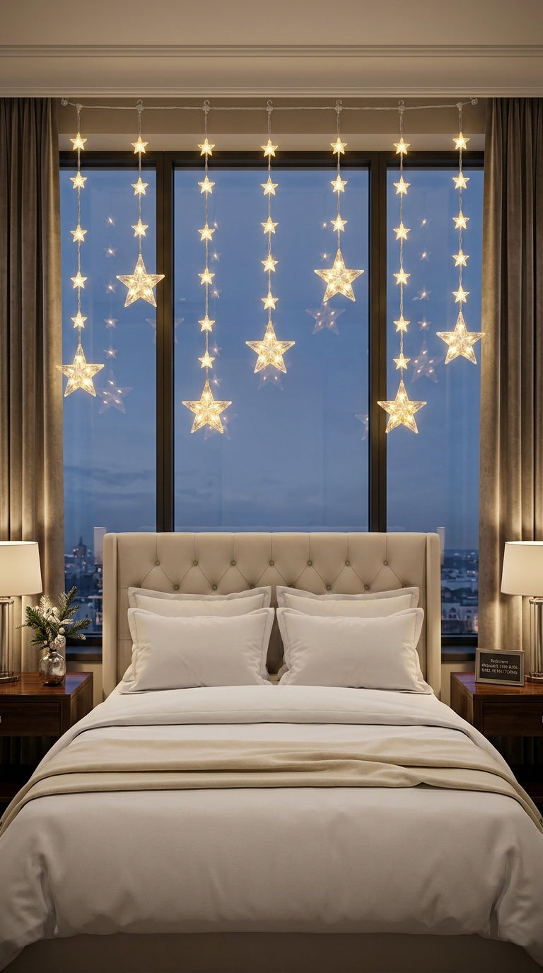 Starlight 120 LED Yıldızlı Perde Yılbaşı Işığı