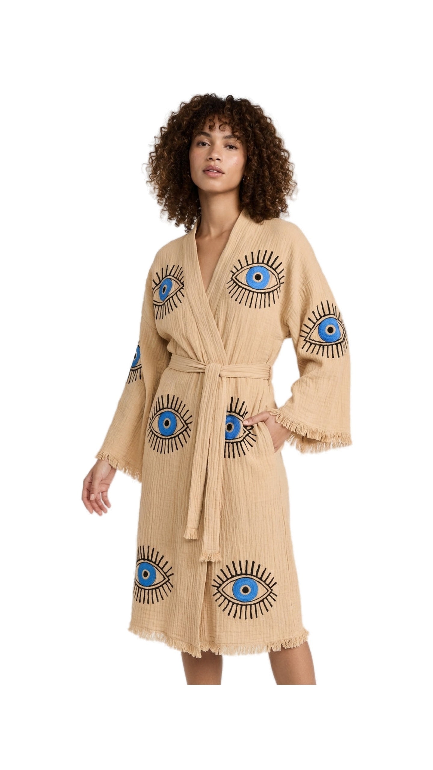 Beige VisionGuard Kimono
