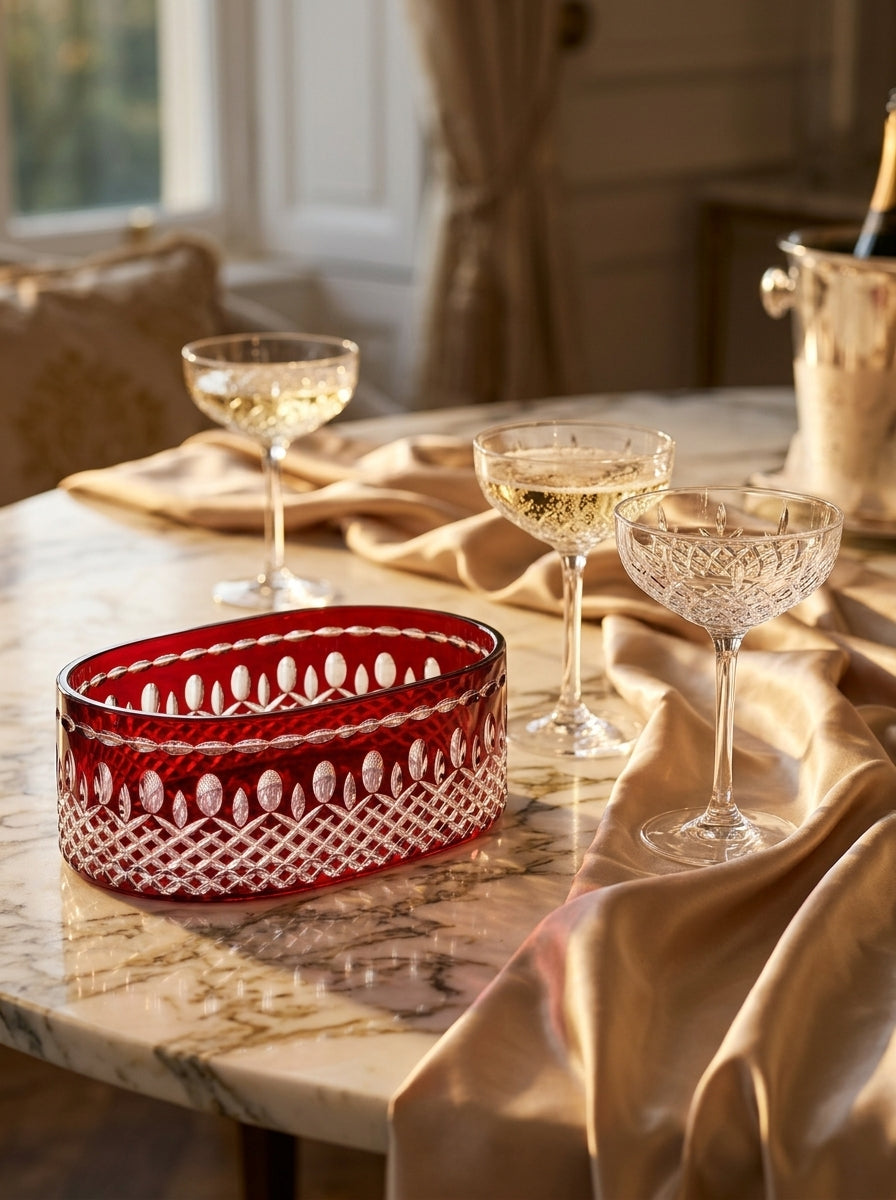 Ruby Imperial Oval Kristal Sunumluk