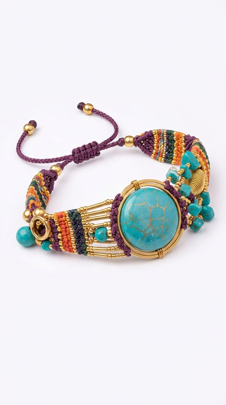 Nomad Aura Bracelet - Amethyst Violet