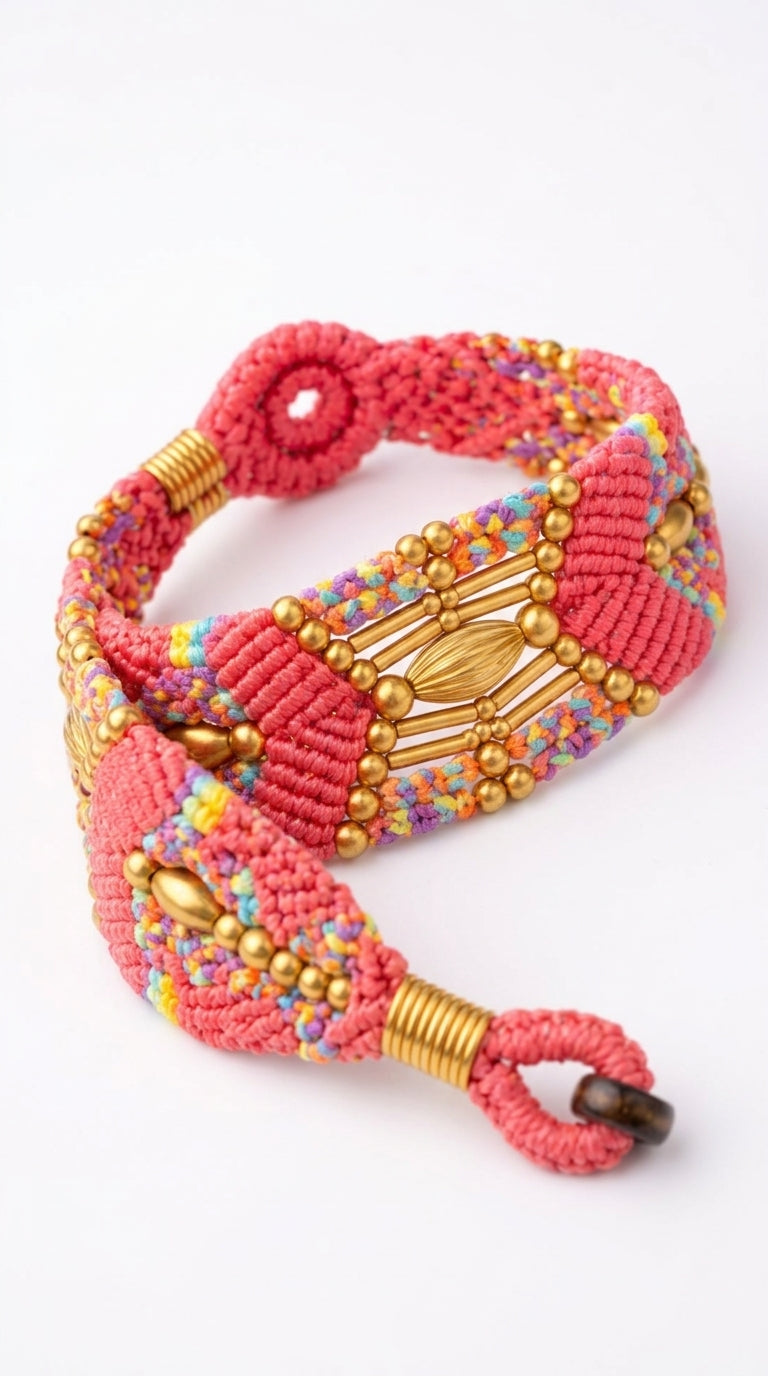 Nomad Relic Bracelet – Blush Rose