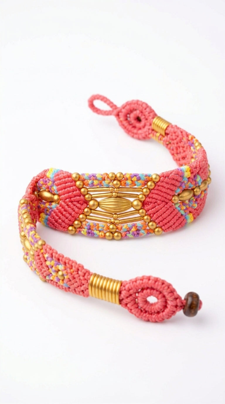Nomad Relic Bracelet – Blush Rose