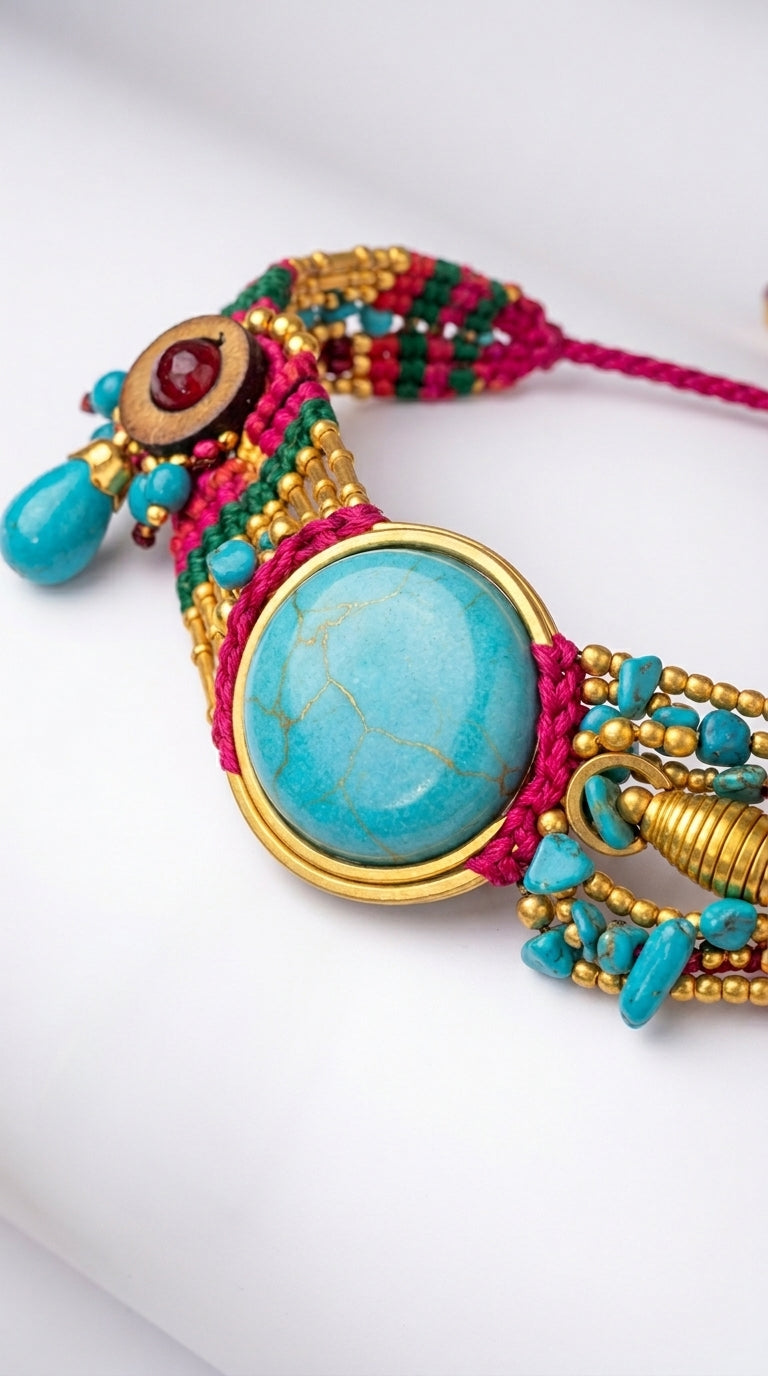 Nomad Aura Bracelet - Ember Red