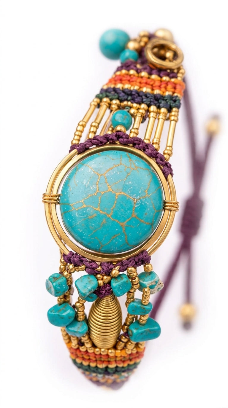 Nomad Aura Bracelet - Amethyst Violet