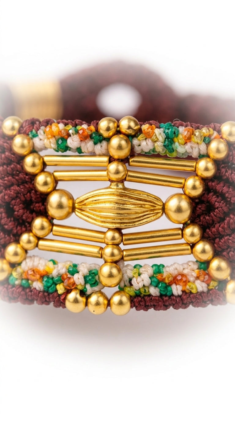 Nomad Relic Bracelet – Burgundy