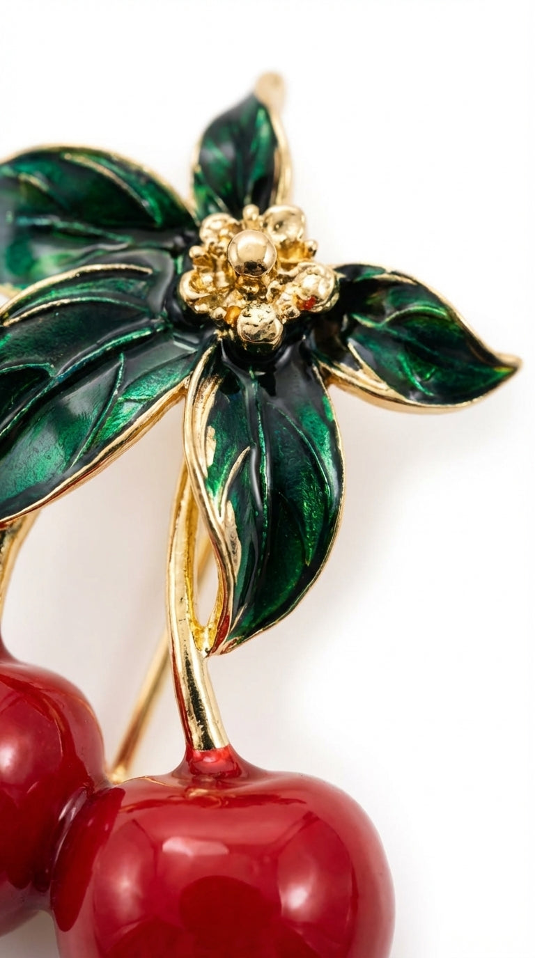 Cherry Brooch