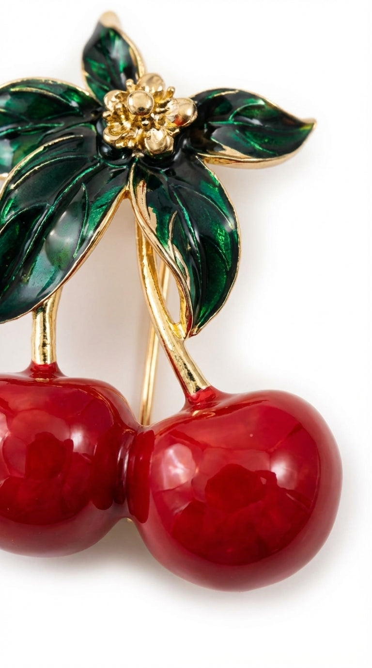 Cherry Brooch