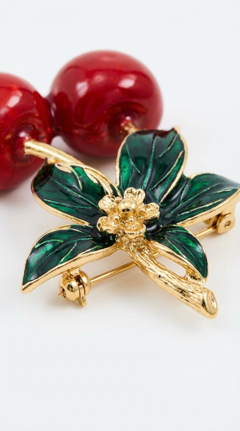 Cherry Brooch