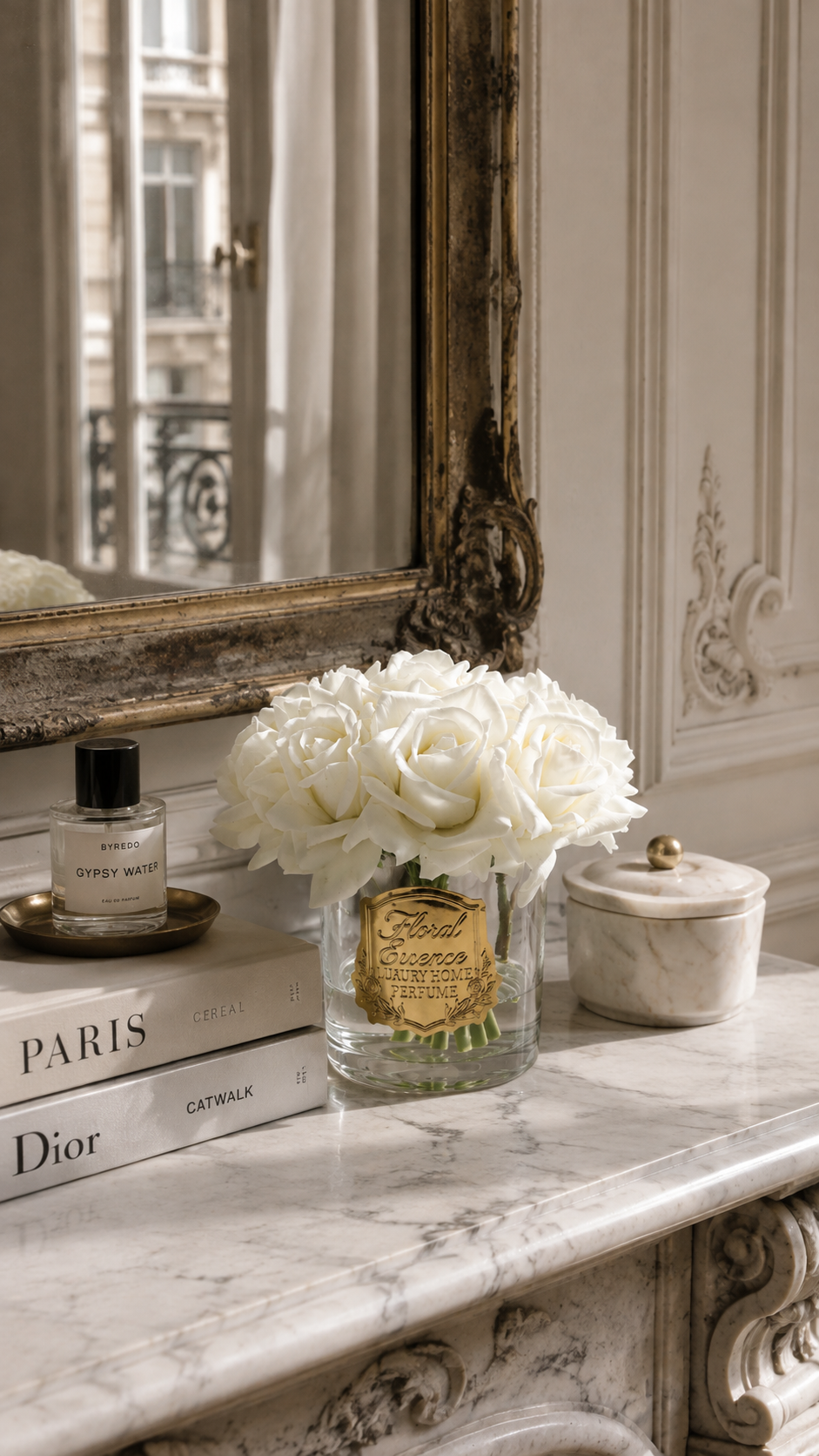 Scented Roses Ivory Bloom 9’lu Beyaz Gül
