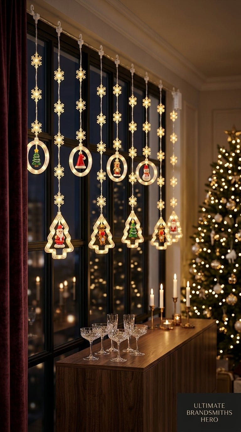 Christmas Magic 130 LED Figürlü Perde Yılbaşı Işığı