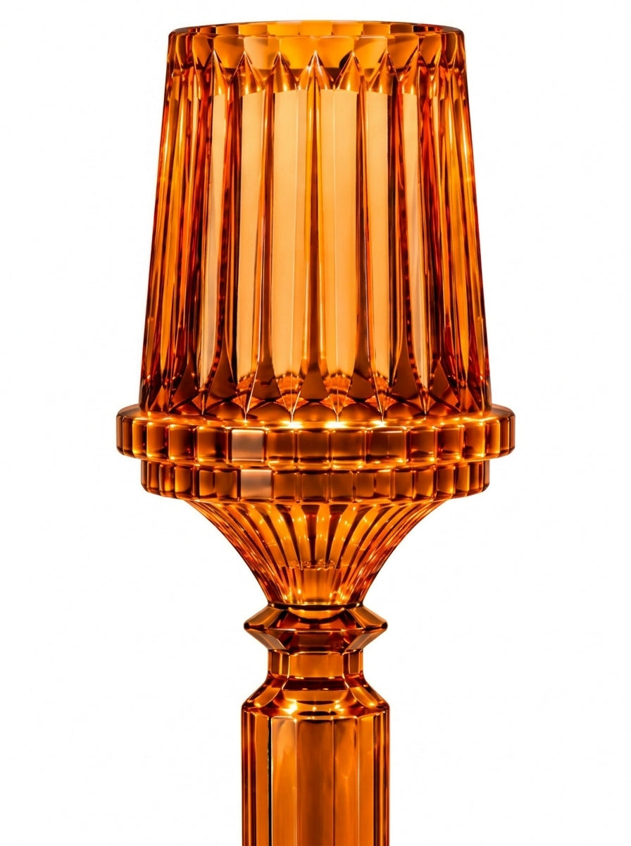 Amber Kristal Şamdan - 47 CM