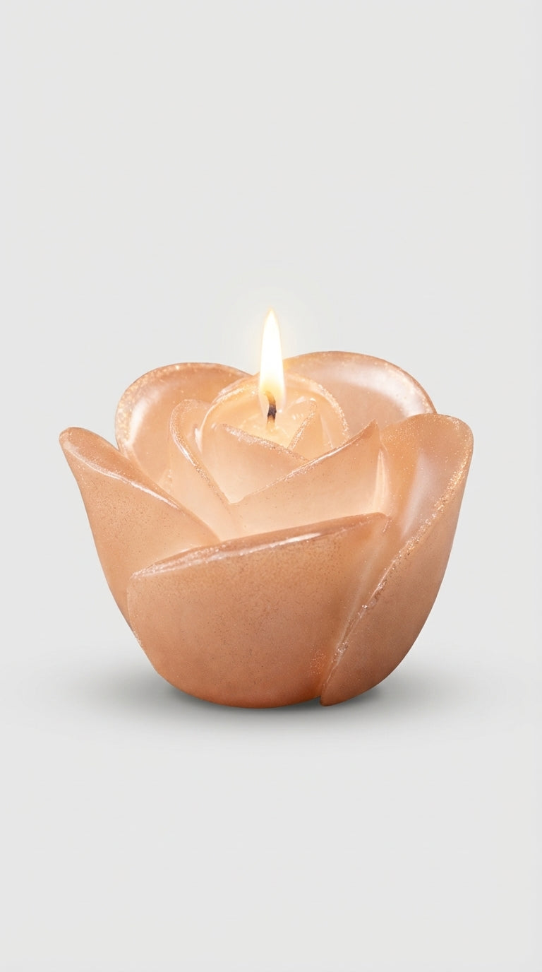 Çiçek Formlu Dekoratif Mum