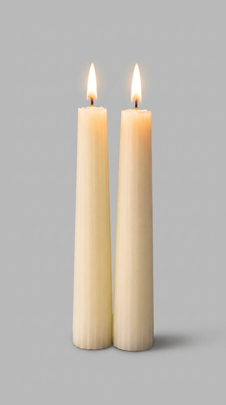 2'li Vanilya Kokulu Şamdan Mum