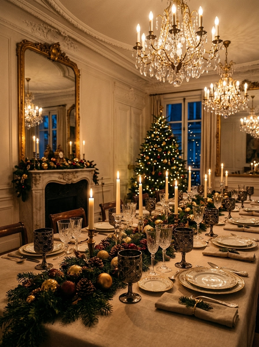 Christmas Classics – Titanium Geometric İkili Kristal Kadeh Seti