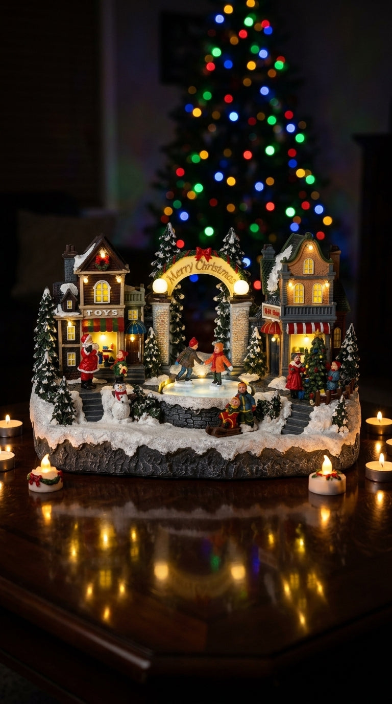 Christmas Ice Skating Village Işıklı &Hareketli Yılbaşı Köyü