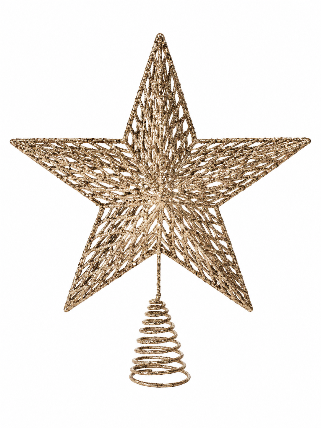 Champagne Starlight Yılbaşı Ağacı Tepe Yıldızı