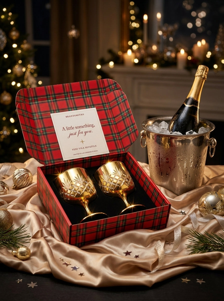 Christmas Classics – Eclat Arc Gold İkili Kristal Kadeh Seti