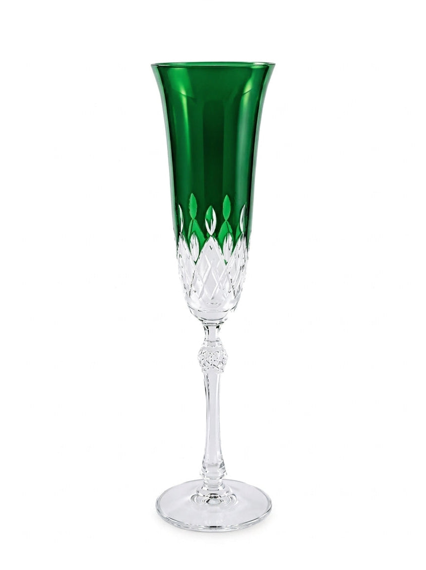 Celeste Christmas Emerald Flüt Şampanya Kadehi