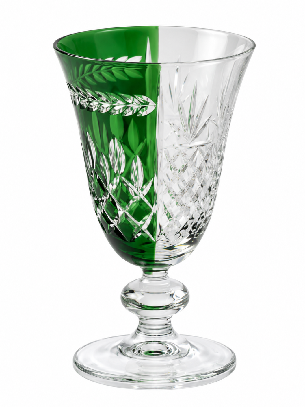 Valmont Christmas Emerald Crystal Goblet