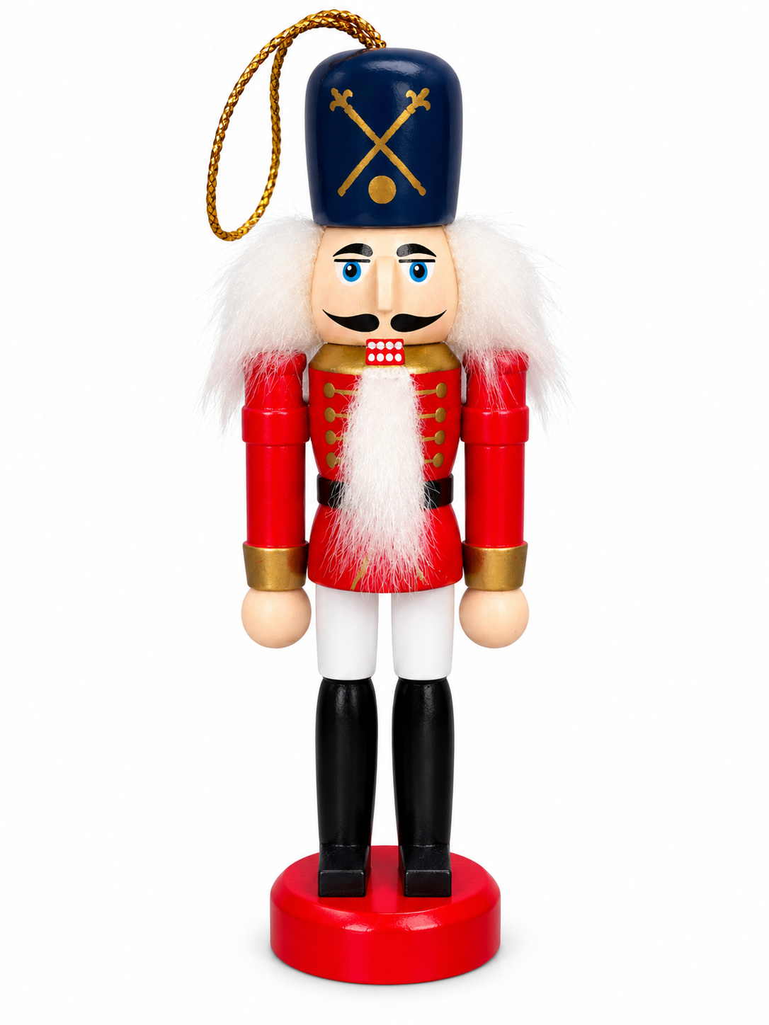 Royal Navy Nutcracker Guard – Lacivert Şapkalı Fındıkkıran Asker Yılbaşı Ağacı Süsü - 12 CM