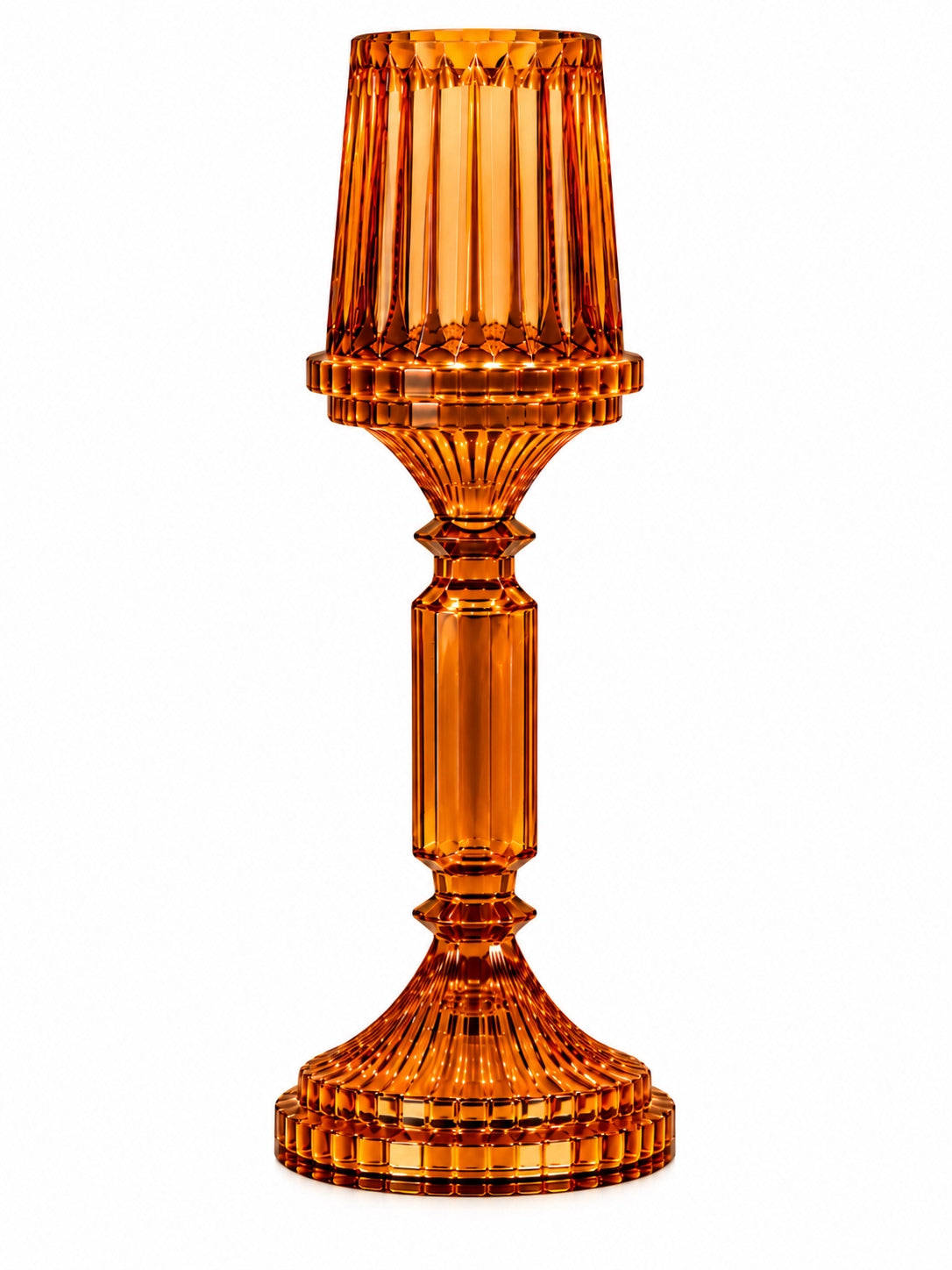 Amber Kristal Şamdan - 47 CM