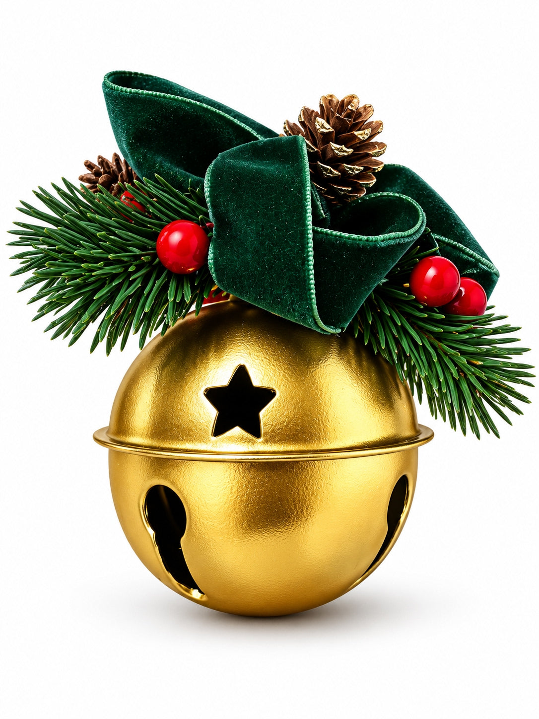 Golden Noel Dekoratif Metal Çan - 8 CM