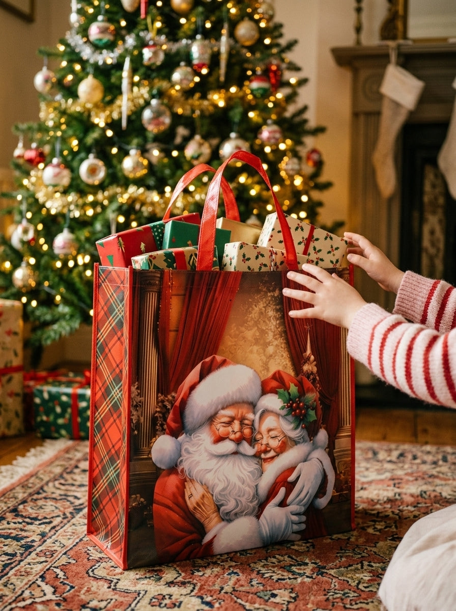 Christmas Love Noel Baba & Mrs. Claus Hediye Çantası