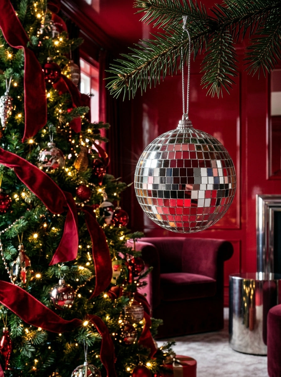 Disco Ball Aynalı Yılbaşı Ağaç Süsü - 15 CM ÇAP