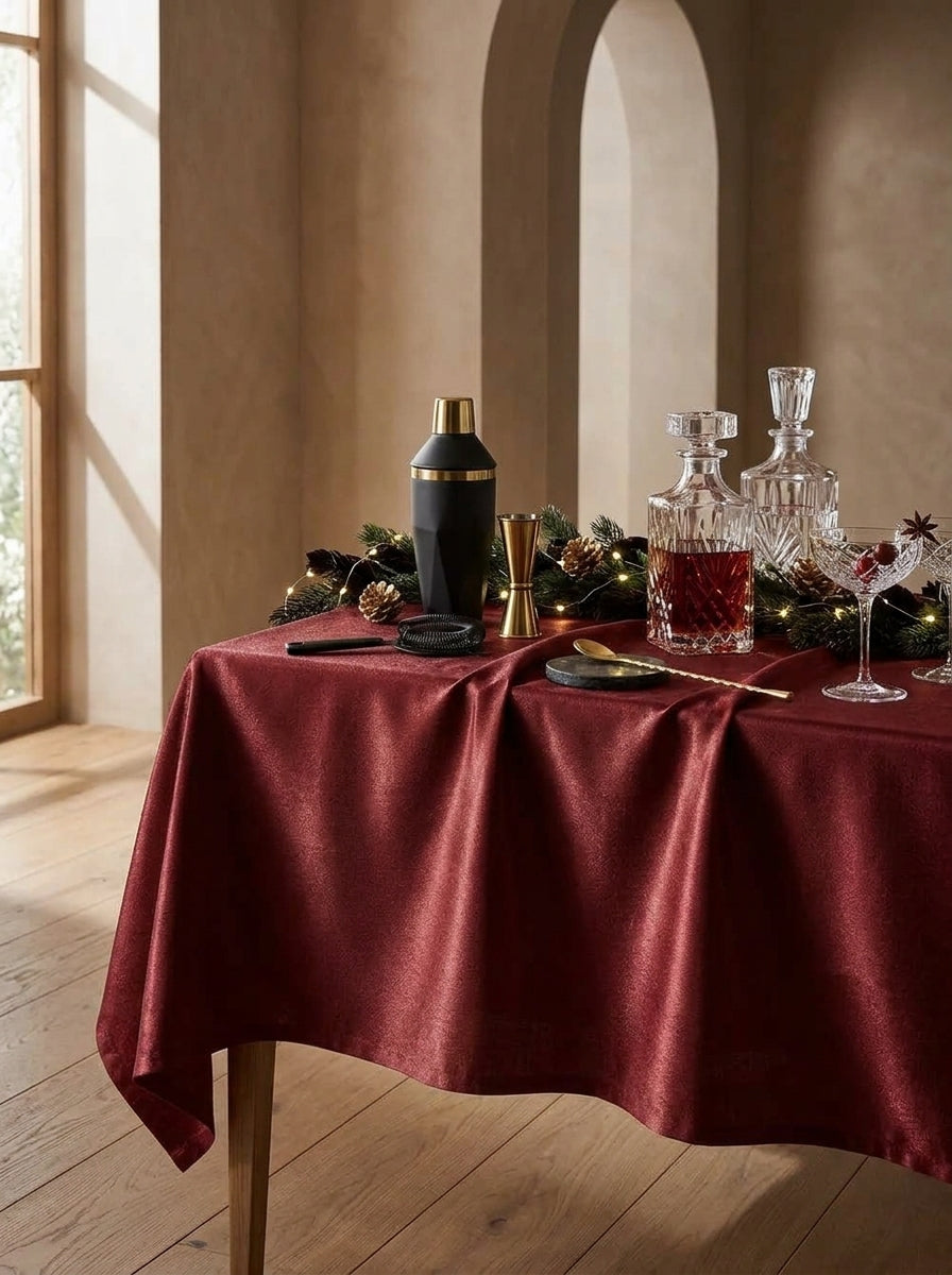 Burgundy Tablecloth