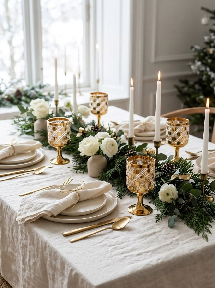 Christmas Classics – Golden Circle İkili Kristal Kadeh Seti