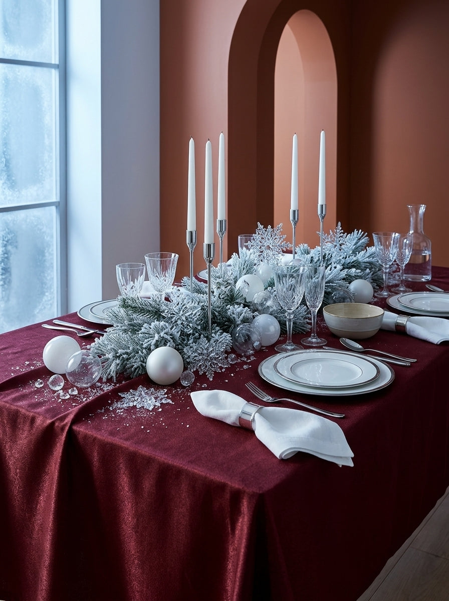 Burgundy Tablecloth