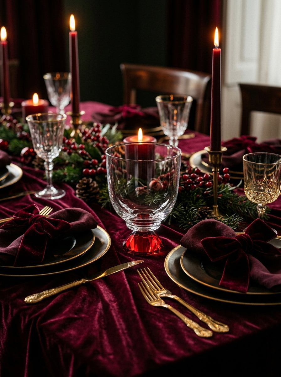 Ruby Lumi Step – New Year Crystal Glass