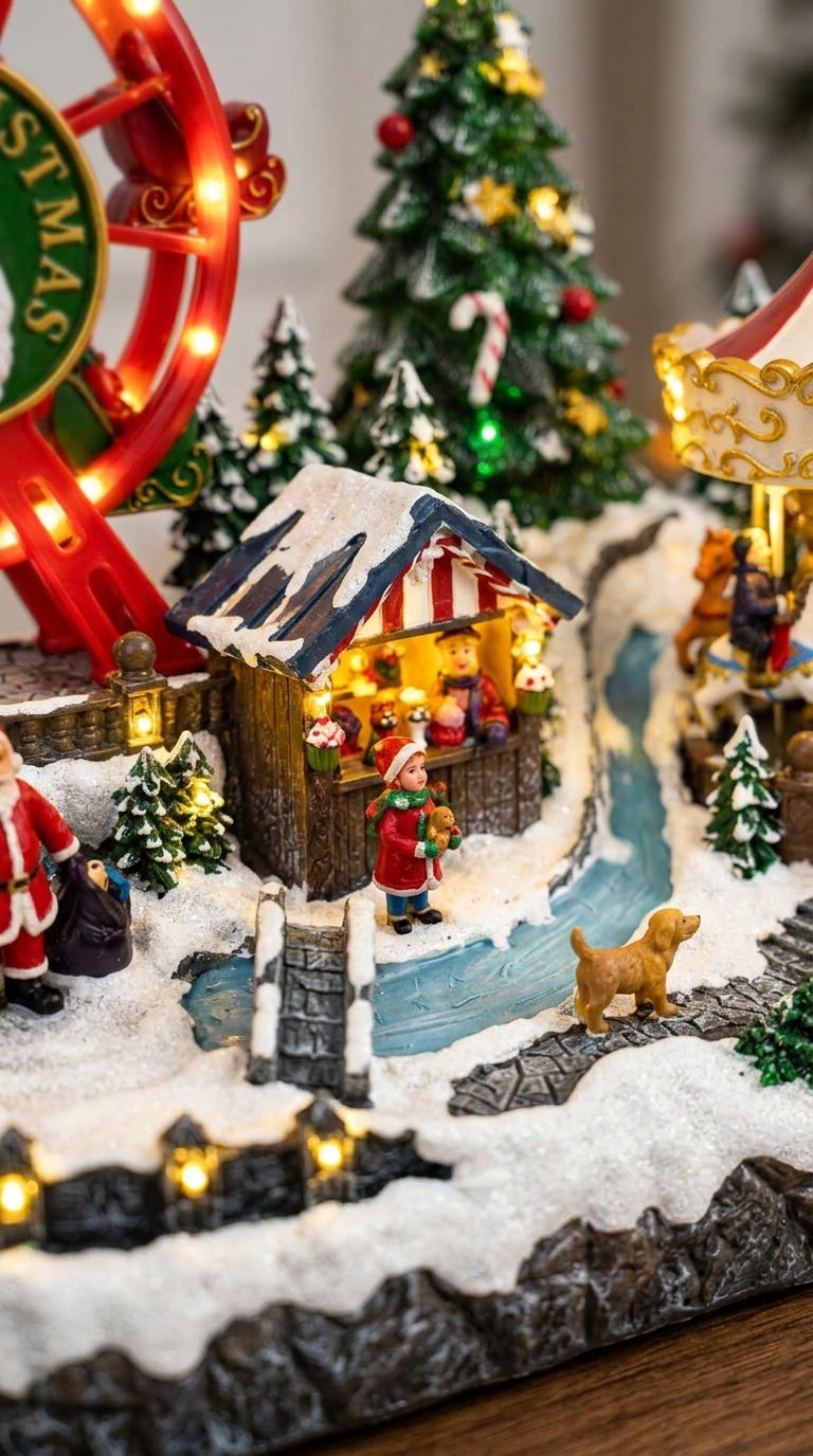 Christmas Wonderland Işıklı, Müzikli &Hareketli Yılbaşı Lunaparkı