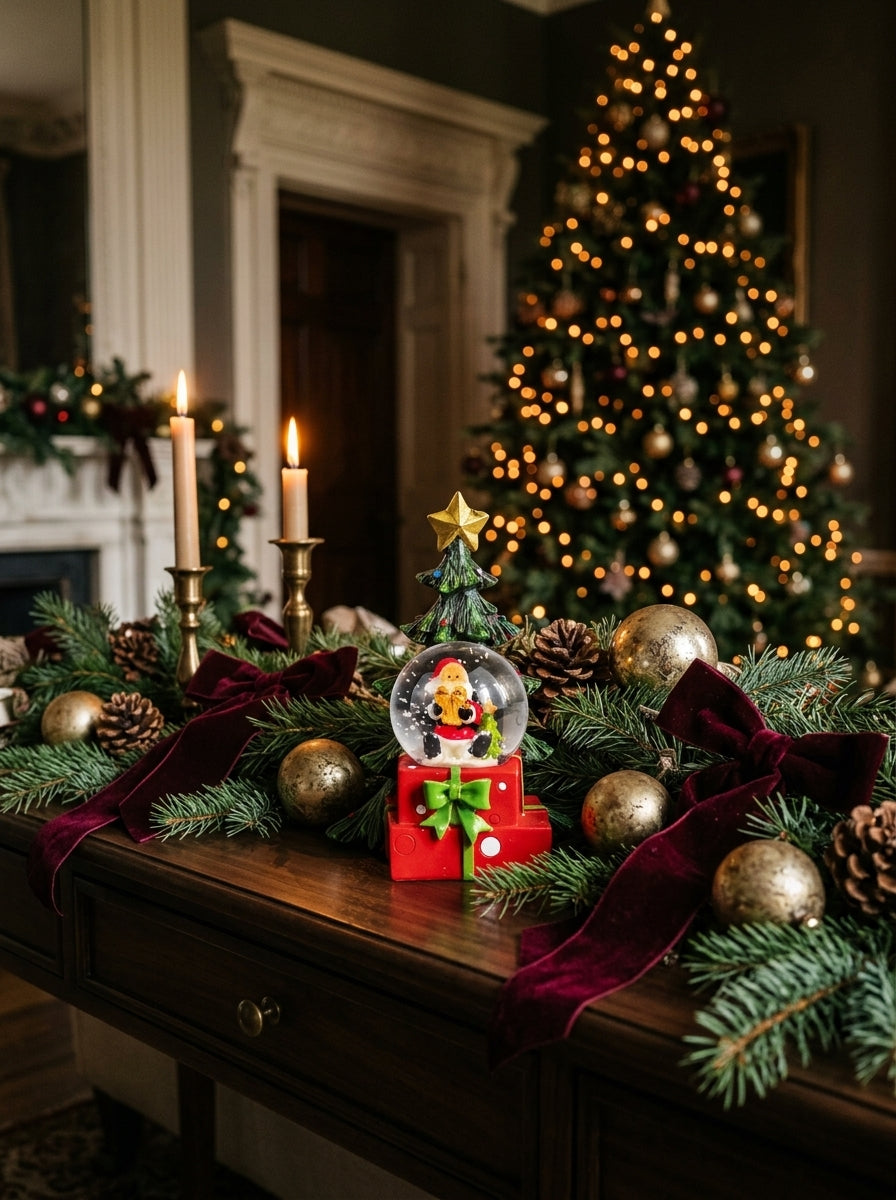 Santa's Christmas Tree Dekoratif Yılbaşı Kar Küresi – 12 CM