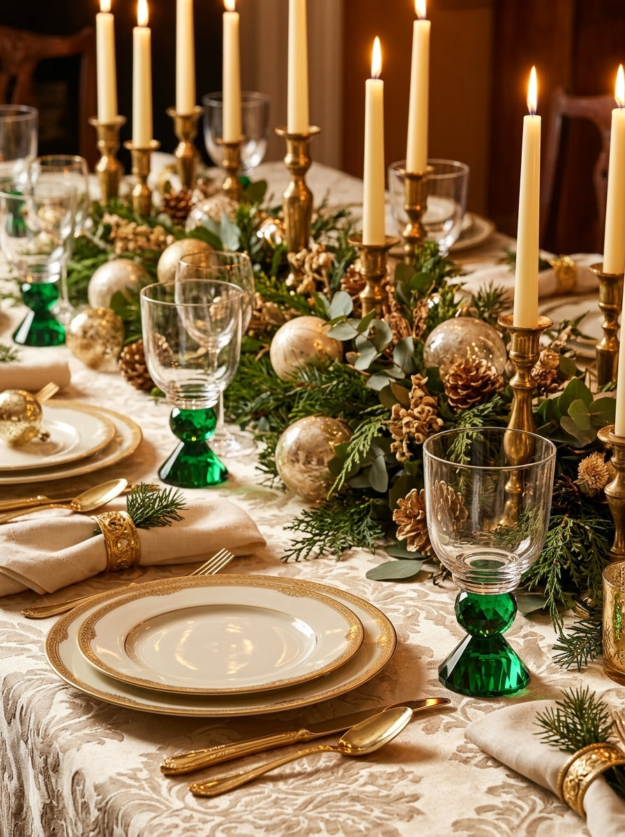 Christmas Classics – Emerald Emerald Lumi İkili Kristal Kadeh Seti