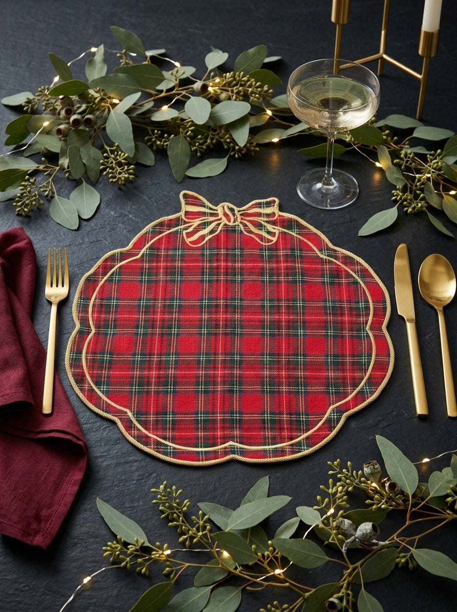 Tartan Rouge Bow Amerikan Servis