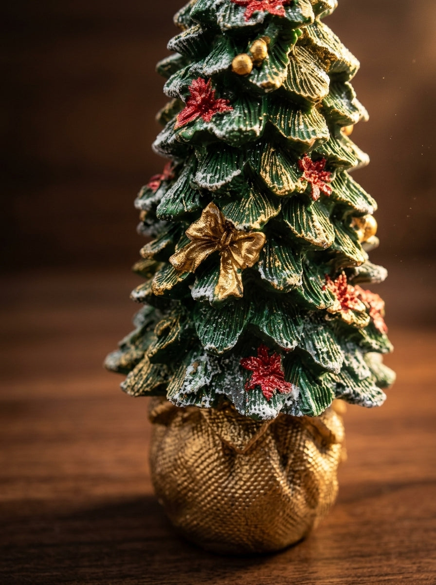 Golden Christmas El Yapımı Dekoratif Yılbaşı Ağacı