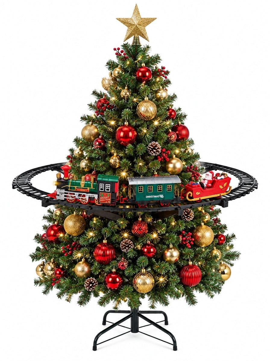 Christmas Express – Işıklı ve Sesli 30 Parça Yılbaşı Ağacı Tren Seti