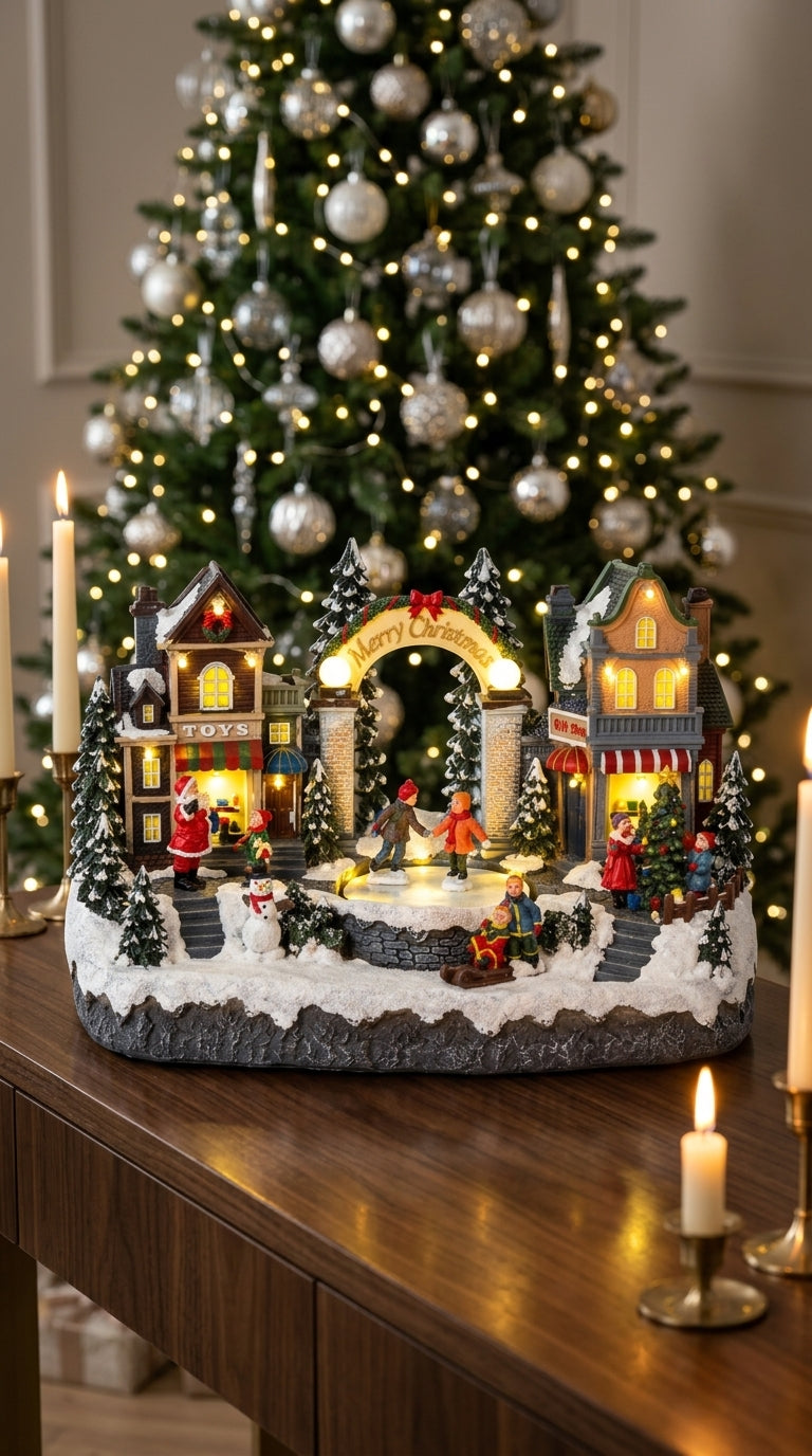 Christmas Ice Skating Village Işıklı &Hareketli Yılbaşı Köyü