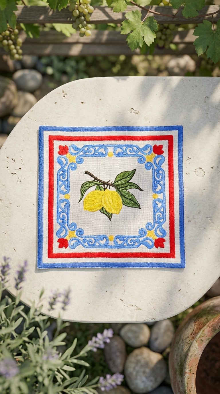 مفارش الكوكتيل المطرزة من Solea