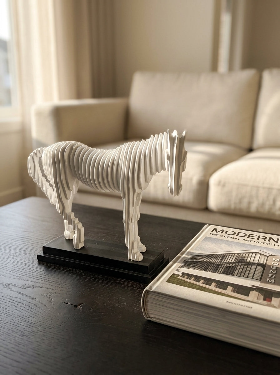 Equus Layers Beyaz At Dekoratif Obje